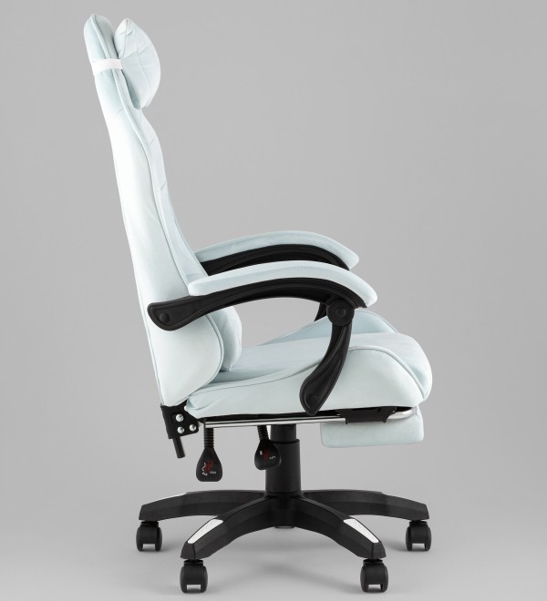 Кресло спортивное TopChairs MG-7019 велюр светло-голубой