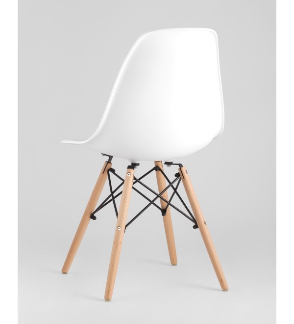 Стул Eames Style DSW белый (разборный каркас)