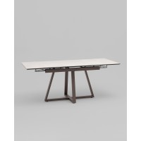 Стол Керас 120-180/80/75, столешница керамика Carmen light grey