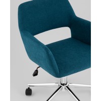 Стул офисный ROSS рогожка синий