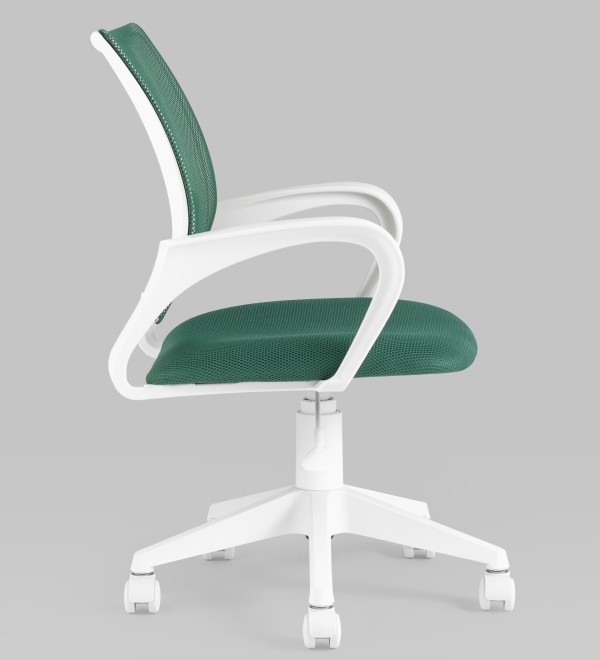 Кресло офисное TopChairs ST-BASIC-W зеленый крестовина пластик белый