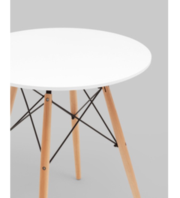 Стол круглый Eames DSW NEW D70 белый