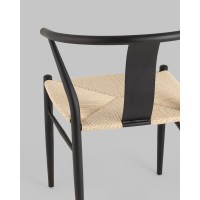Стул обеденный Wishbone Style бежевый