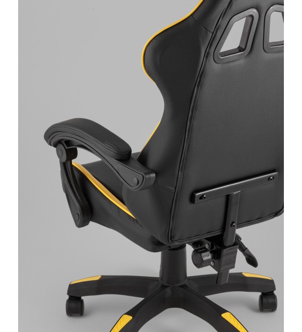 Кресло спортивное TopChairs MG-7043 черно-жёлтый