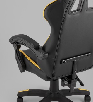 Кресло спортивное TopChairs MG-7043 черно-жёлтый