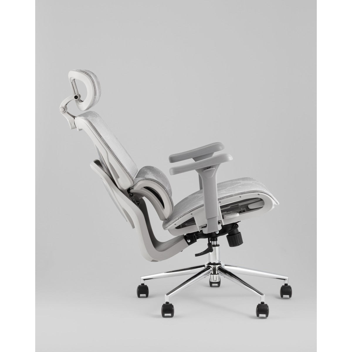 Кресло офисное TopChairs Structo серая сетка