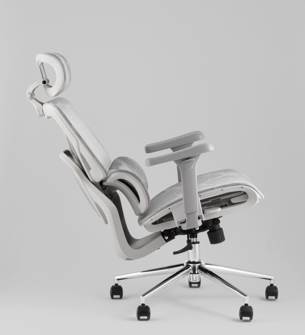 Кресло офисное TopChairs Structo серая сетка
