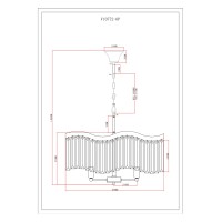 Люстра подвесная Moderli V10772-6P Wave