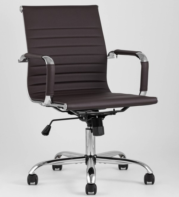 Кресло офисное TopChairs City S коричневое