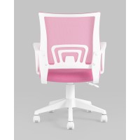 Кресло офисное TopChairs ST-BASIC-W розовый крестовина пластик белый