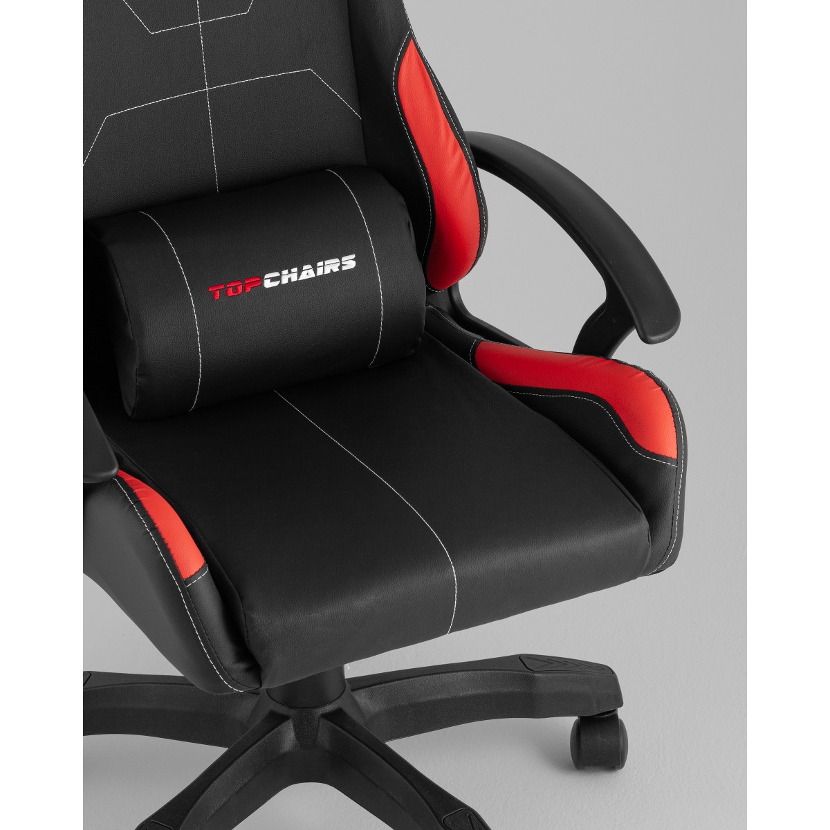 Кресло спортивное TopChairs Wyvern черно-красный