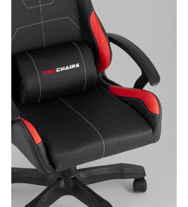 Кресло спортивное TopChairs Wyvern черно-красный