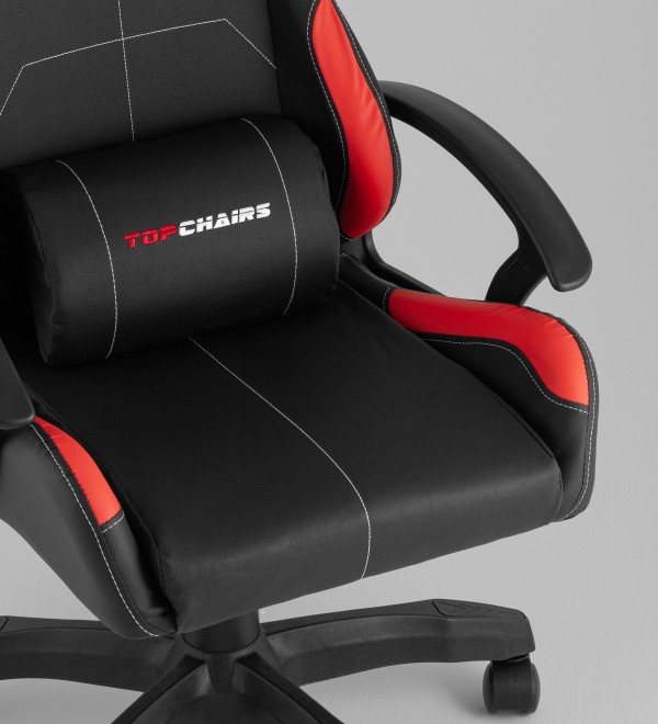 Кресло спортивное TopChairs Wyvern черно-красный