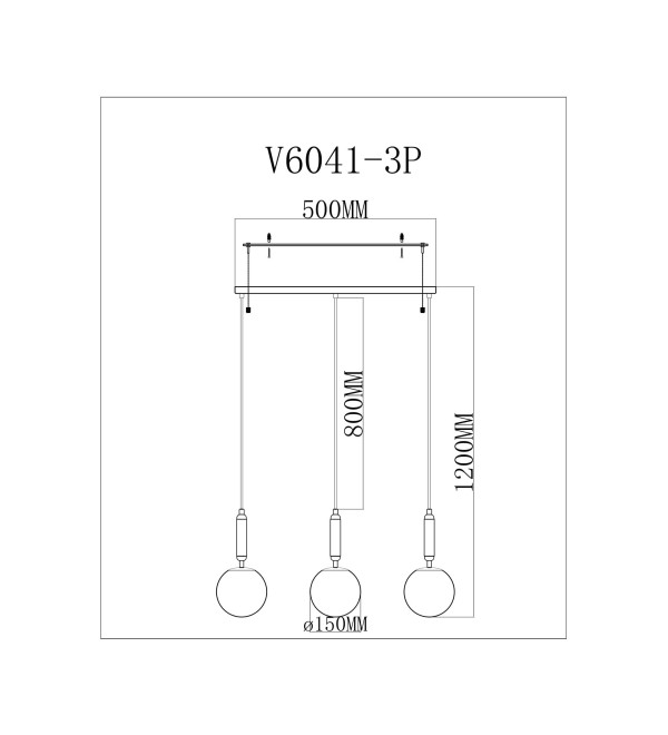 Светильник подвесной Moderli V11566-3P Scrumbel