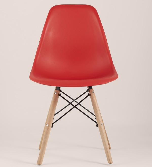 Стул Eames Style DSW красный (разборный каркас)