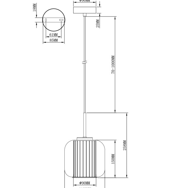 Светильник подвесной Moderli V11816-1P Ember
