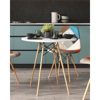 Стол круглый Eames DSW NEW D70 белый