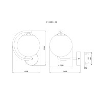 Светильник настенный Moderli V11803-1W Circle