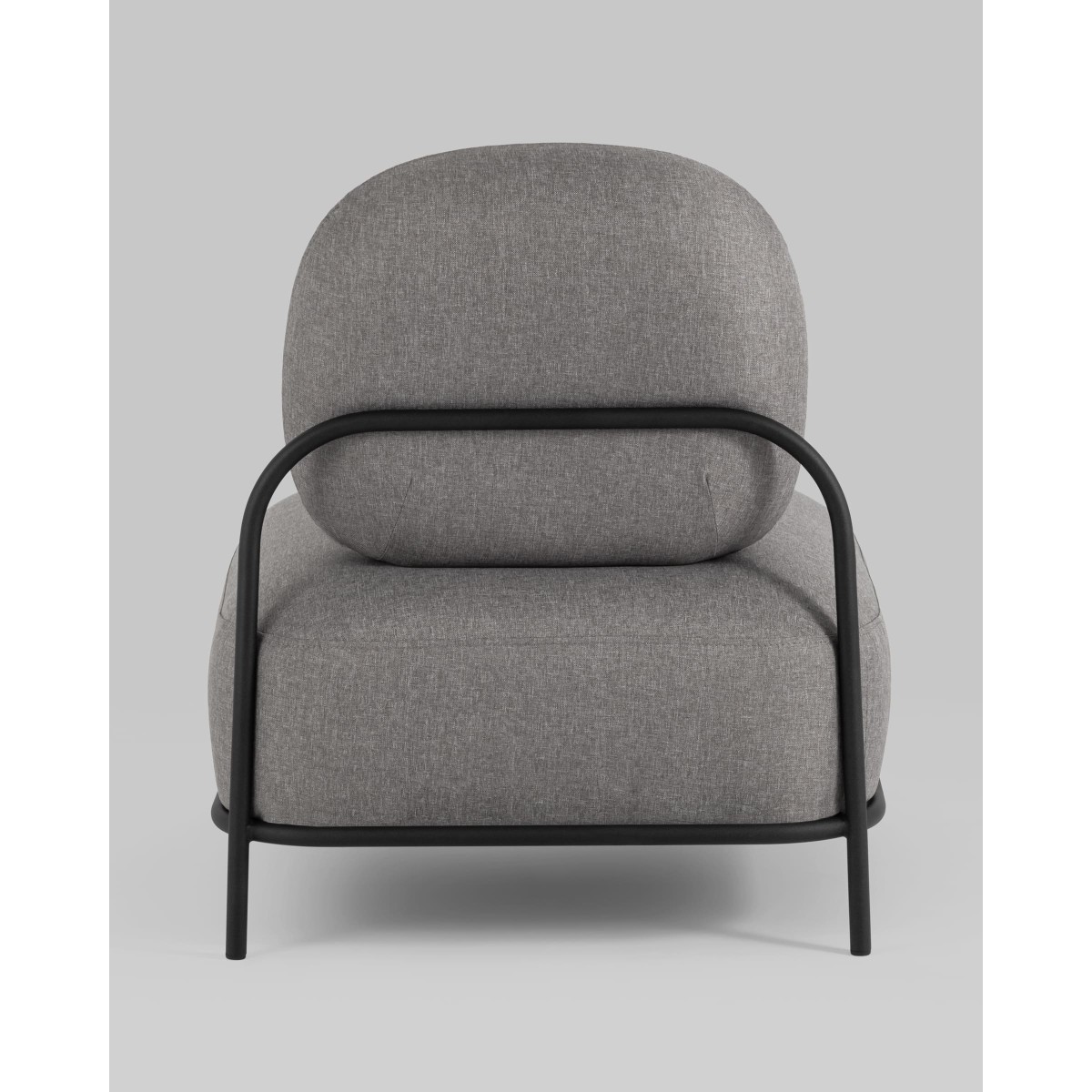 Кресло Стоун рогожка серый