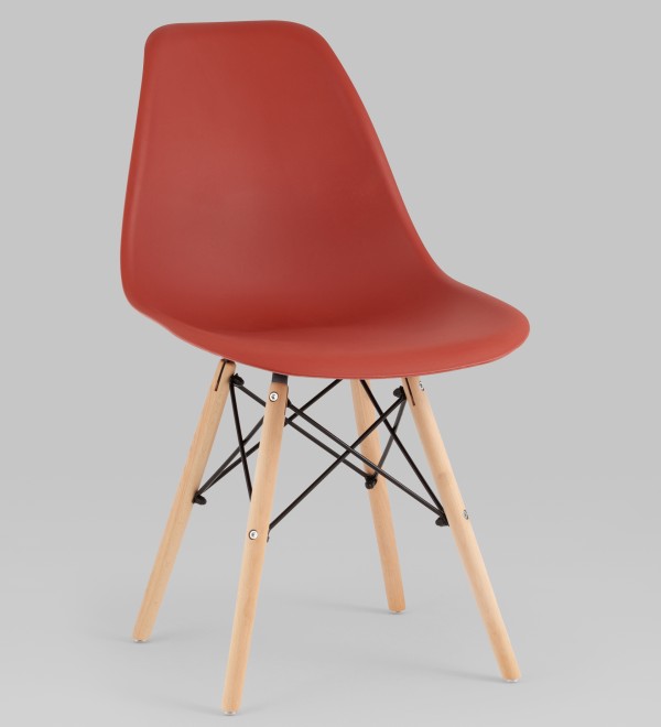 Стул Eames Style DSW терракотовый (разборный каркас)