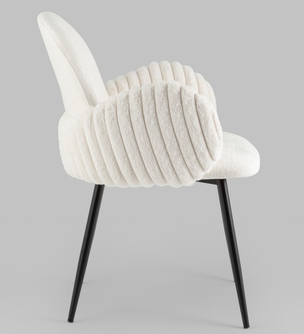 Стул обеденный Wave Stripes букле белый