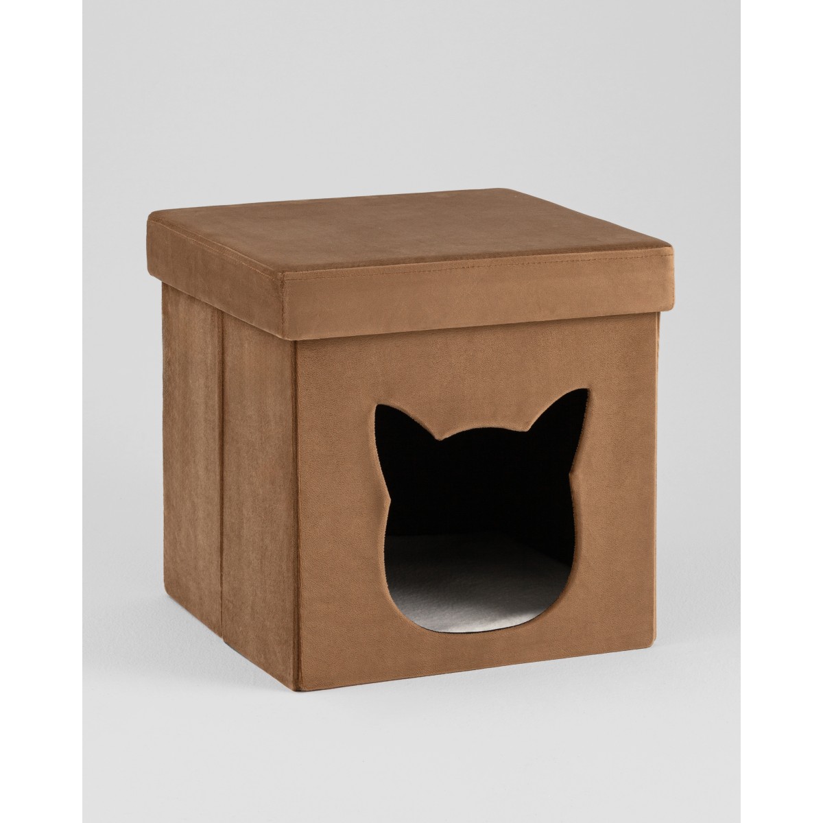 Пуф складной с ящиком Store Pet коричневый