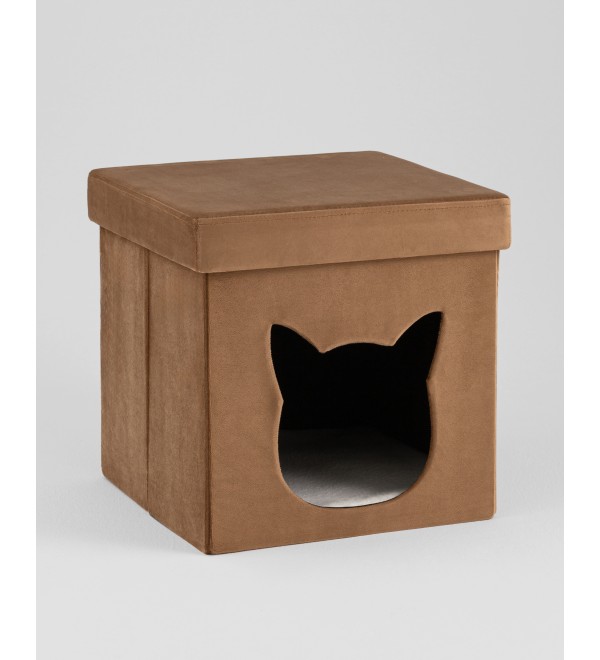 Пуф складной с ящиком Store Pet коричневый