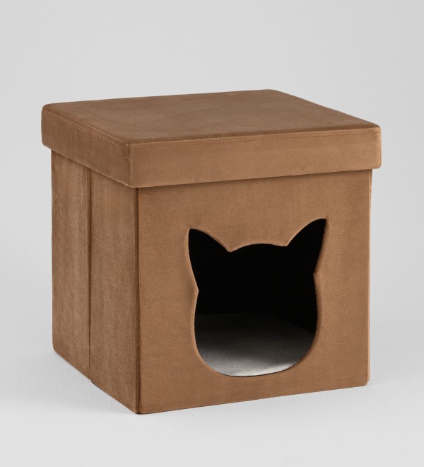 Пуф складной с ящиком Store Pet коричневый