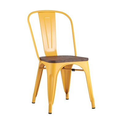 Стул TOLIX WOOD желтый