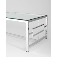 Журнальный стол 120*60 БРУКЛИН серебро
