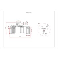 Люстра потолочная Moderli V10753-6C Everly
