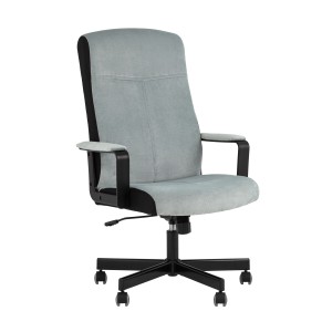Кресло руководителя TopChairs ST-DOMINGO серо-голубой