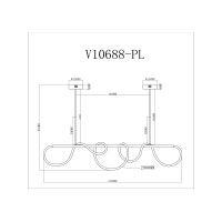 Светильник подвесной светодиодный Moderli V10688-PL True