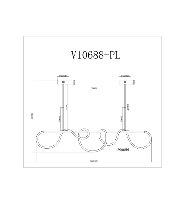 Светильник подвесной светодиодный Moderli V10688-PL True