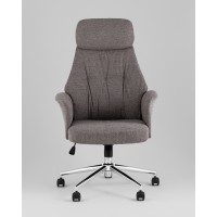Кресло офисное TopChairs Neoma темно-серый ткань