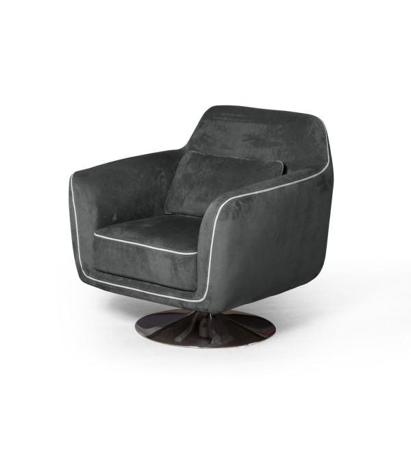 Кресло Марко, искусственная замша Breeze gray