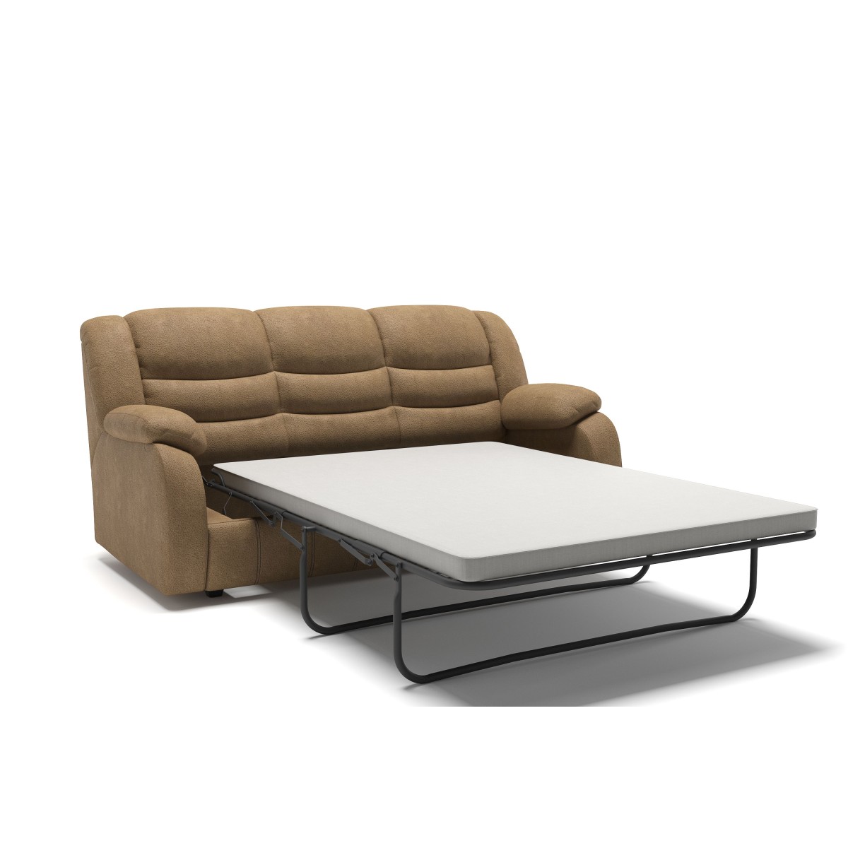 Ридберг диван-кровать прямой замша бежевый