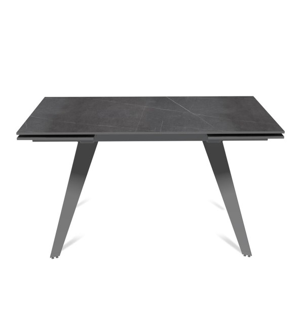 Стол раскладной Рейн (140+40+40), керамика Горный графит матовый