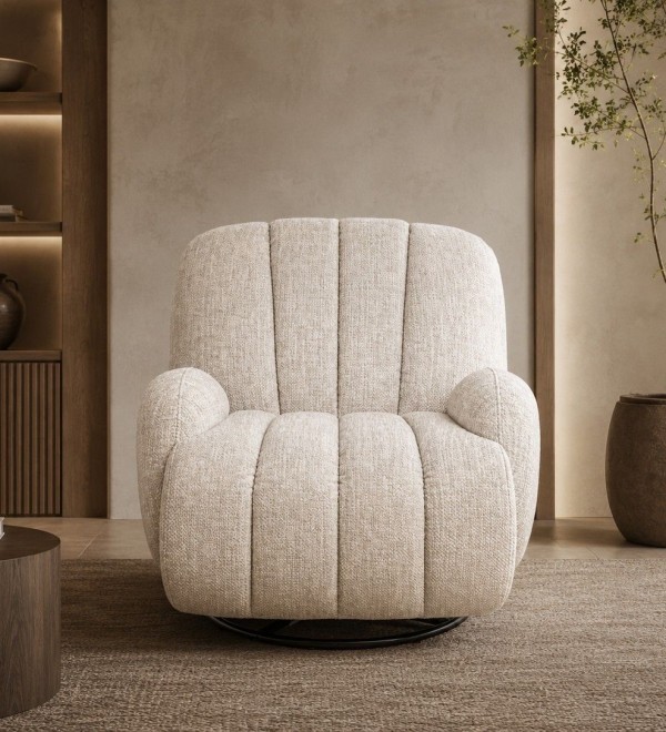 Кресло-глайдер Бабл, микромех Рози айвори