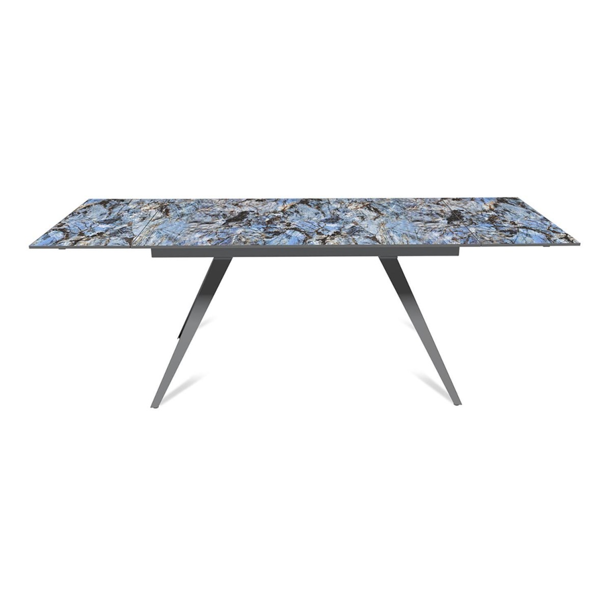 Стол раскладной Асти (140+40+40), керамика глянцевая Lemurian Blue
