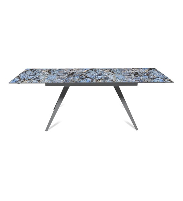 Стол раскладной Асти (140+40+40), керамика глянцевая Lemurian Blue