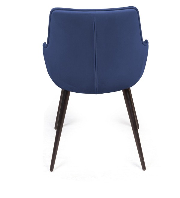Стул Капри поворотный 90 градусов, функция возврата, антишум бархат синий 29/ опора конус