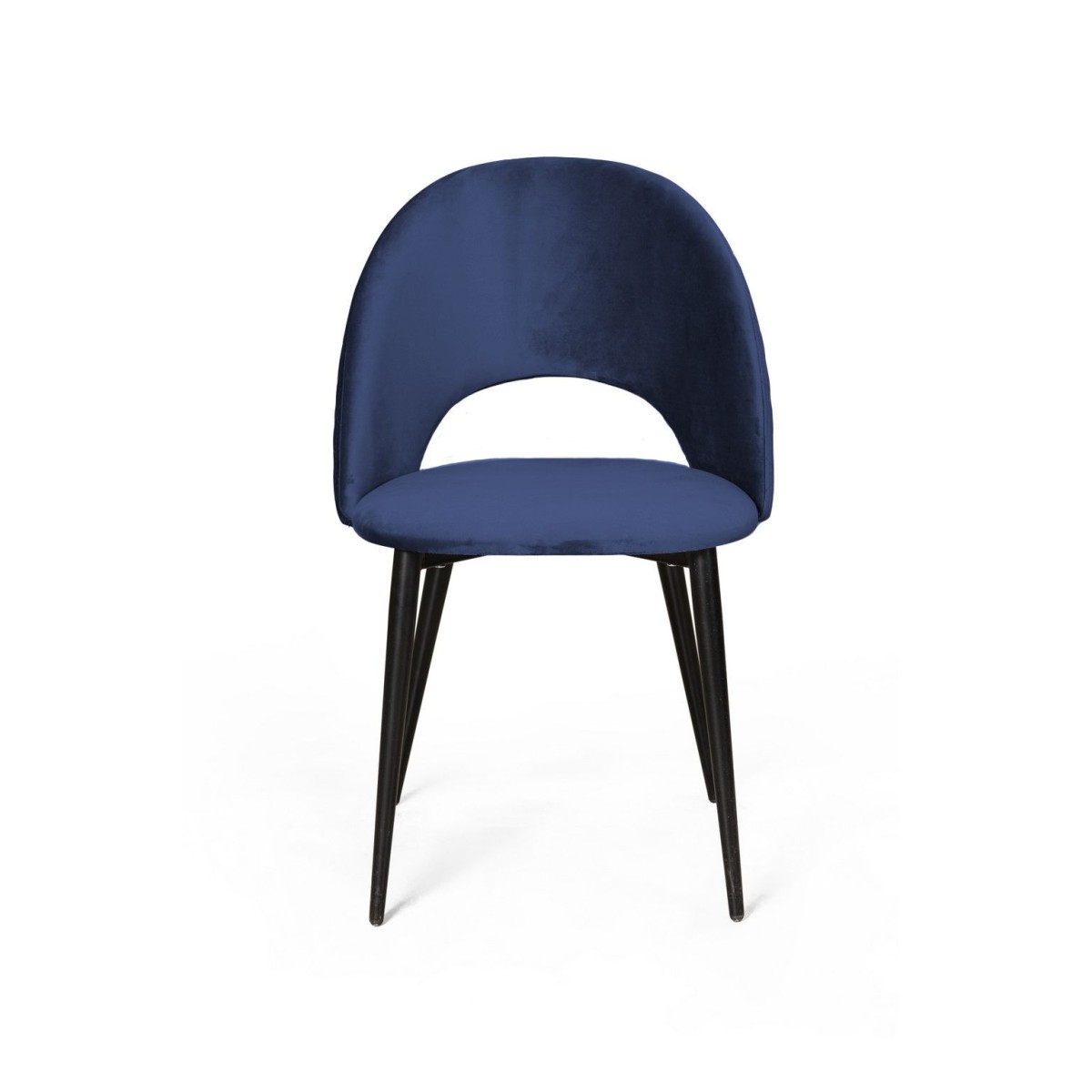 Стул Макс ромб, бархат синий 29
