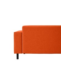 Клаб диван-кровать прямой, велюр Фрост фокс