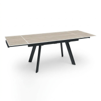 Стол раскладной Стоун (140+40+40), керамика Травертин матовый