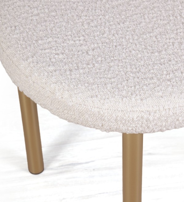 Стул Бигги, букле Turin ivory / опоры золото