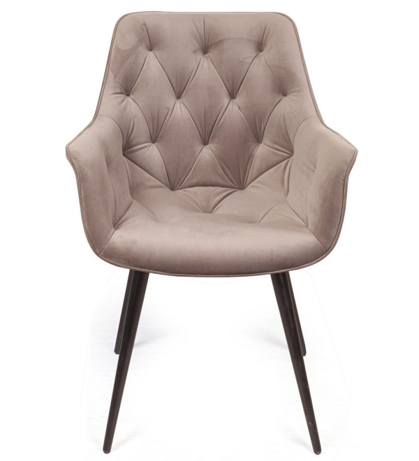 Стул Арчи поворотный 90 градусов, функция возврата, антишум, бархат бежевый 5, опора конус