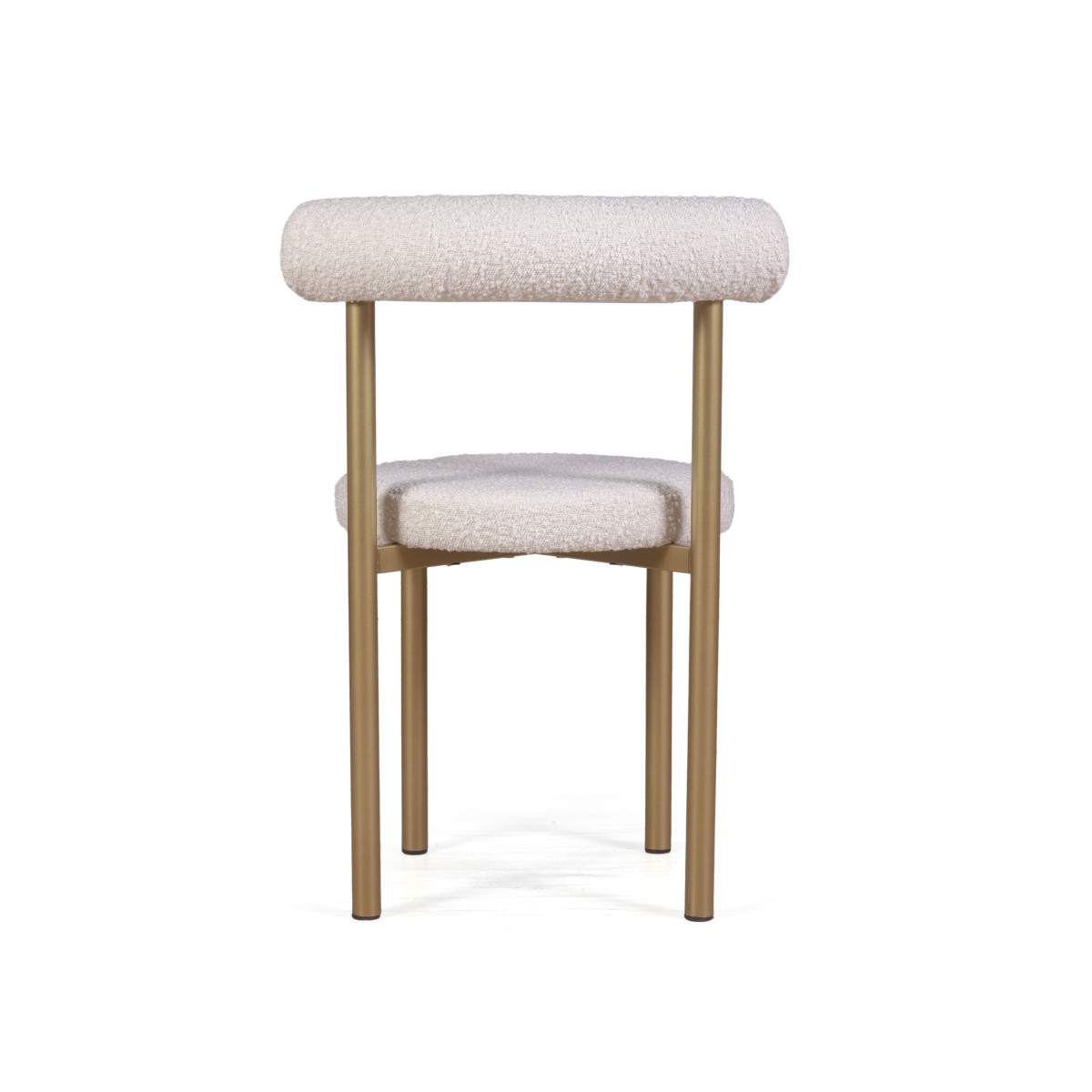 Стул Бигги, букле Turin ivory / опоры золото