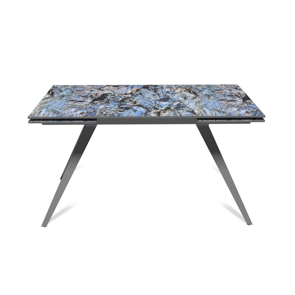 Стол раскладной Асти (140+40+40), керамика глянцевая Lemurian Blue