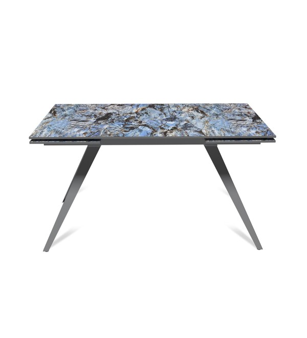 Стол раскладной Асти (140+40+40), керамика глянцевая Lemurian Blue